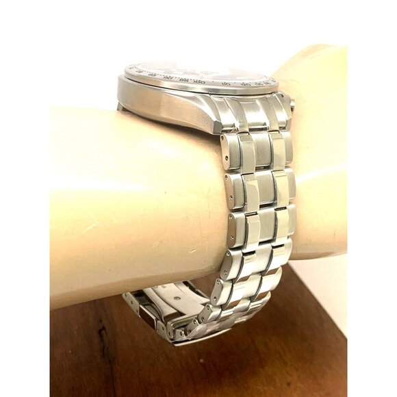 Citizen Men's Watch CA4540-54E Eco Drive Black Dial Chronograph Silver Steel - Picture 12 of 14